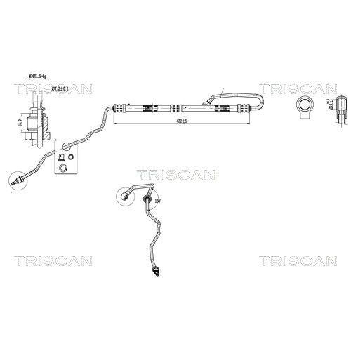 TRISCAN Hydraulikschlauch, Lenkung 8516 29024