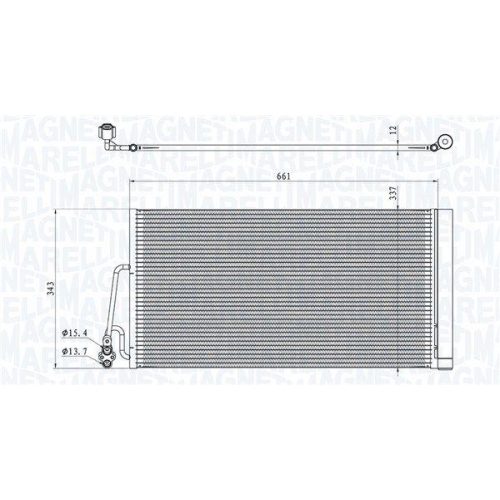 MAGNETI MARELLI Kondensator, Klimaanlage