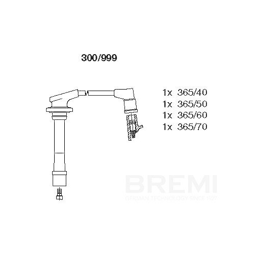 BREMI Z&uuml;ndleitungssatz 300/999