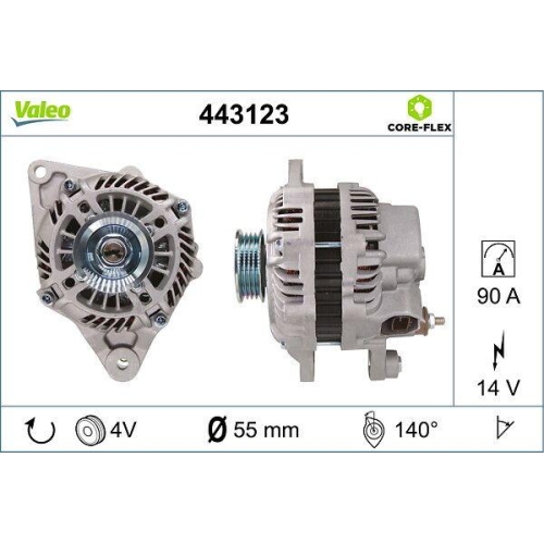 VALEO Generator VALEO CORE-FLEX 443123