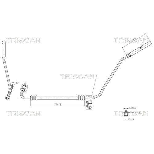 TRISCAN Hydraulikschlauch, Lenkung 8516 29022