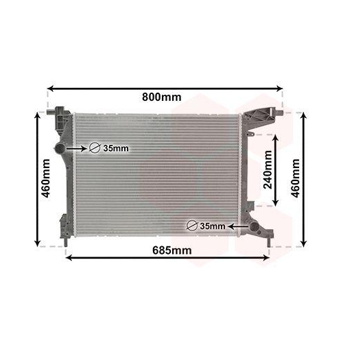 VAN WEZEL K&uuml;hler, Motork&uuml;hlung 17012707