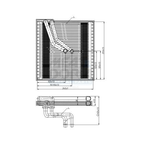 MEAT & DORIA Verdampfer, Klimaanlage 997107