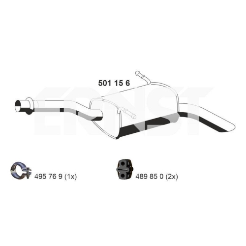 ERNST Endschalld&auml;mpfer 501156