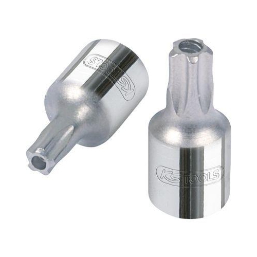 1/4 Zoll CHROMEplus Bit-Stecknuss F&uuml;nfstern Stirnlochbohrung,TS50 KS TOOLS