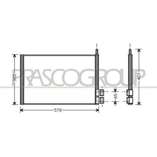 PRASCO Kondensator, Klimaanlage PrascoSelection FD340C001