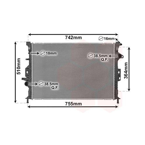 VAN WEZEL K&uuml;hler, Motork&uuml;hlung 18012709