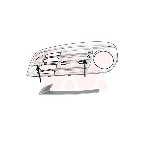 VAN WEZEL Zier-/Schutzleiste, Sto&szlig;f&auml;nger 0619583