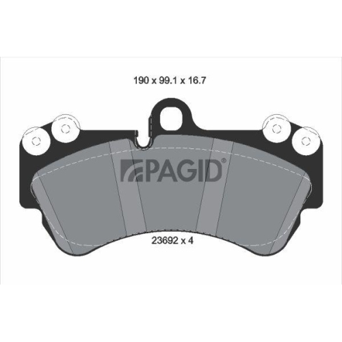 PAGID Bremsbelagsatz, Scheibenbremse T5149N