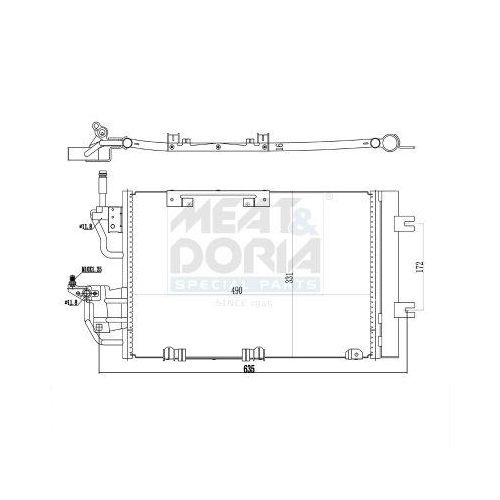 MEAT & DORIA Kondensator, Klimaanlage 991011