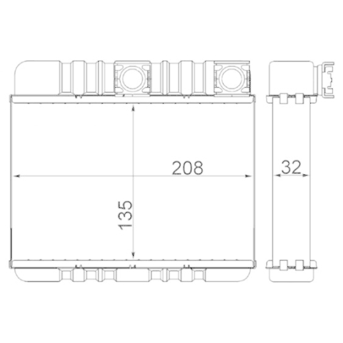 MAHLE Wärmetauscher, Innenraumheizung BEHR AH 87 000S