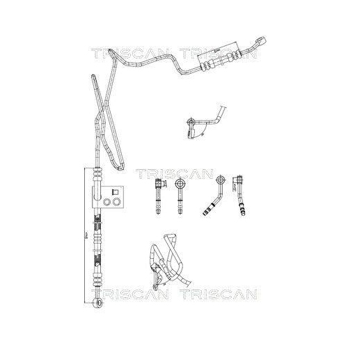 TRISCAN Hydraulikschlauch, Lenkung 8516 29008