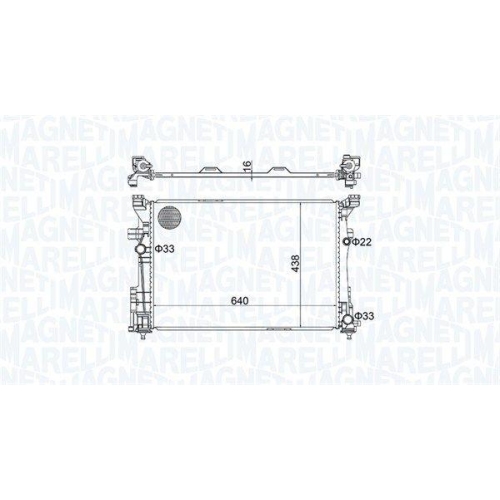 MAGNETI MARELLI Kühler, Motorkühlung