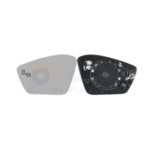 VAN WEZEL Spiegelglas, Au&szlig;enspiegel * HAGUS * 7638835