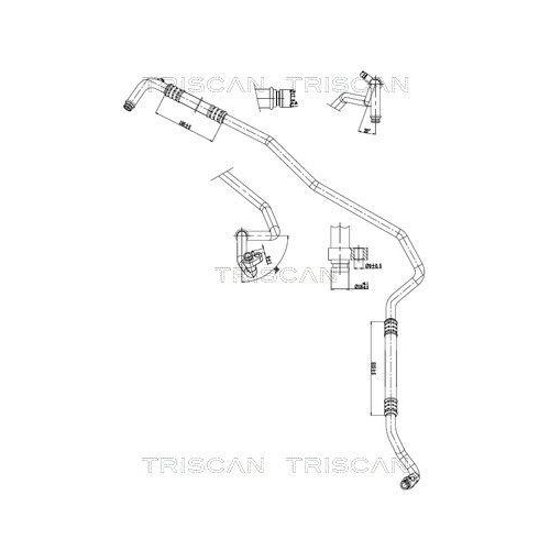TRISCAN Hochdruck-/Niederdruckleitung, Klimaanlage 9010 23029