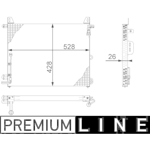 MAHLE Kondensator, Klimaanlage BEHR *** PREMIUM LINE *** AC 656 000P