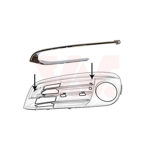 VAN WEZEL Zier-/Schutzleiste, Sto&szlig;f&auml;nger 0619585