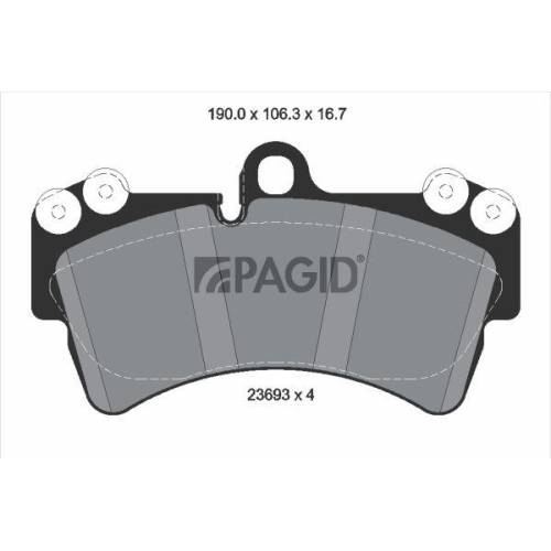 PAGID Bremsbelagsatz, Scheibenbremse T5148N
