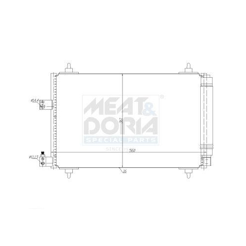 MEAT & DORIA Kondensator, Klimaanlage 991013