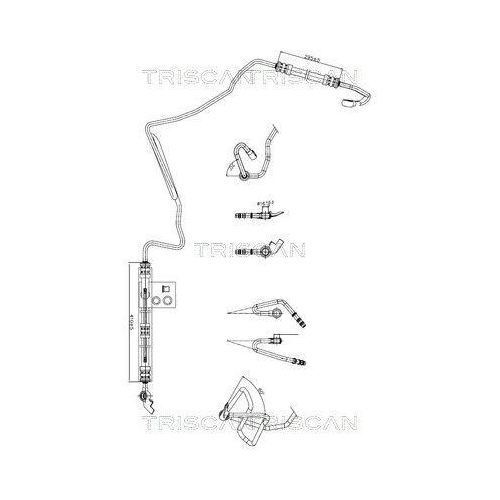 TRISCAN Hydraulikschlauch, Lenkung 8516 29009