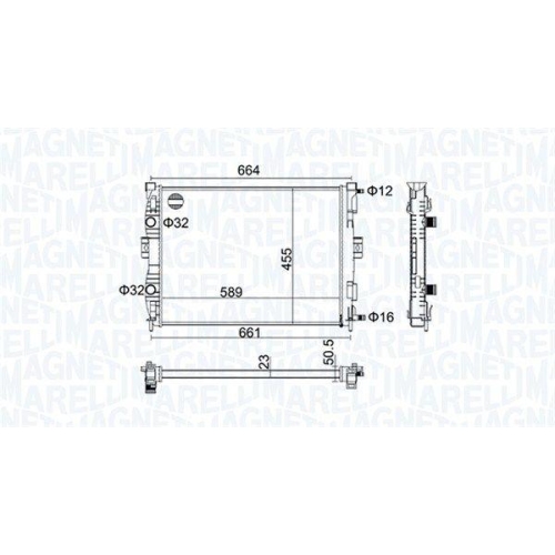 MAGNETI MARELLI K&uuml;hler, Motork&uuml;hlung