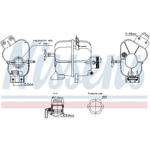 NISSENS Ausgleichsbeh&auml;lter, K&uuml;hlmittel ** FIRST FIT ** 996343