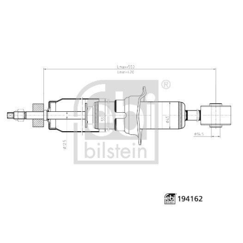 FEBI BILSTEIN Stoßdämpfer 194162