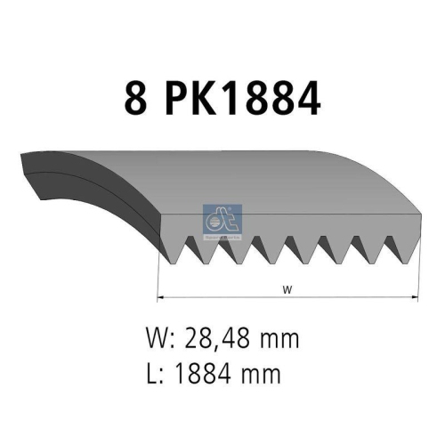 DT Spare Parts Keilrippenriemen 2.21145