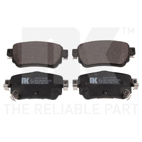 NK Bremsbelagsatz, Scheibenbremse 222273