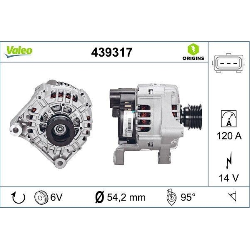 VALEO Generator VALEO ORIGINS - NEW O.E. TECHNOLOGIE