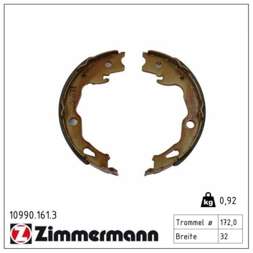 ZIMMERMANN Bremsbackensatz 10990.161.3