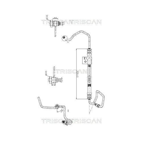 TRISCAN Hydraulikschlauch, Lenkung 8516 24003