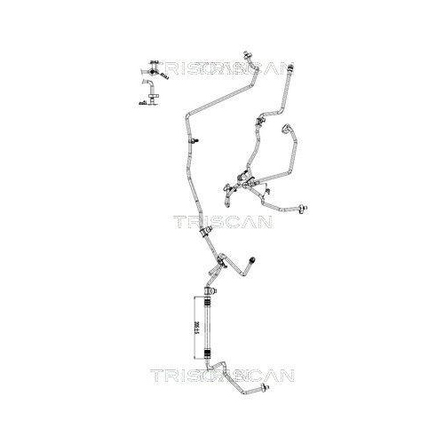 TRISCAN Hochdruck-/Niederdruckleitung, Klimaanlage 9010 25053