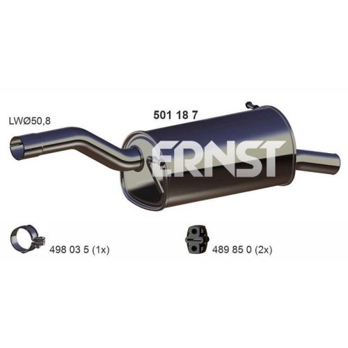 ERNST Endschalld&auml;mpfer 501187