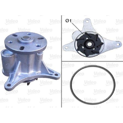 VALEO Wasserpumpe, Motork&uuml;hlung