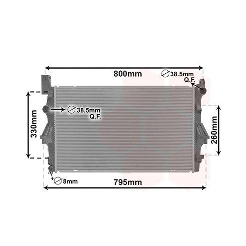 VAN WEZEL K&uuml;hler, Motork&uuml;hlung 30012708