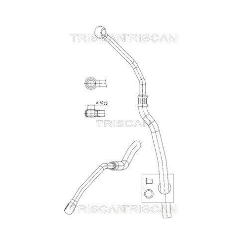 TRISCAN Hydraulikschlauch, Lenkung 8516 11034