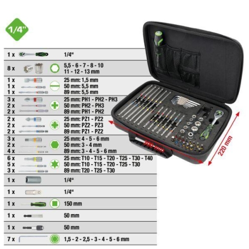 KS TOOLS Steckschl&uuml;sselsatz 512.0062