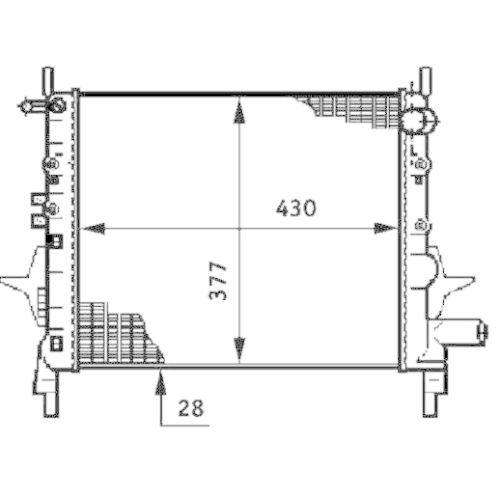 MAHLE K&uuml;hler, Motork&uuml;hlung BEHR *** PREMIUM LINE *** CR 614 000P