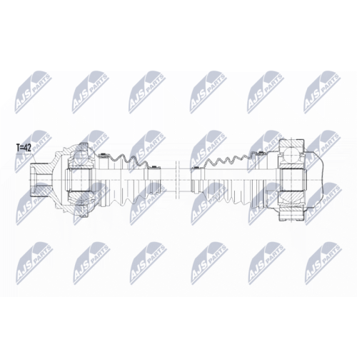 NTY Antriebswelle NPW-VW-079