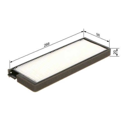 BOSCH Filter, Innenraumluft 1 987 435 123