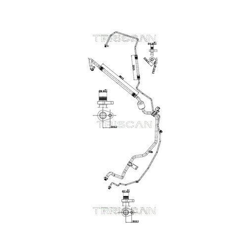 TRISCAN Hochdruck-/Niederdruckleitung, Klimaanlage 9010 28120