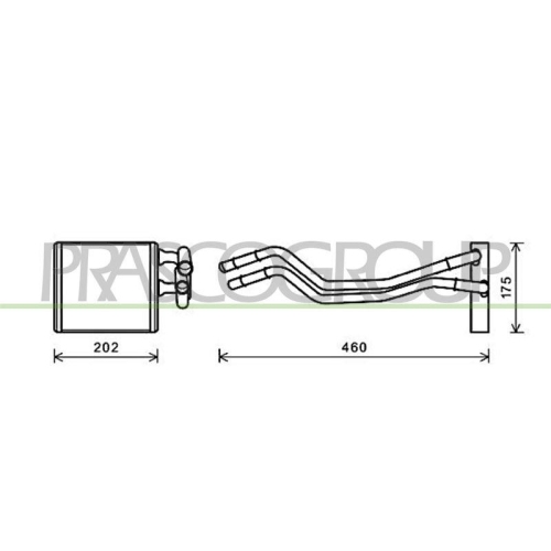 PRASCO W&auml;rmetauscher, Innenraumheizung PrascoSelection FD344H001