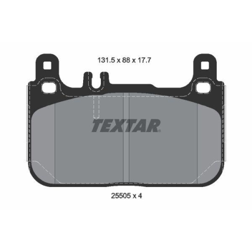 TEXTAR Bremsbelagsatz, Scheibenbremse Q+ 2550501