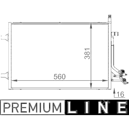 MAHLE Kondensator, Klimaanlage BEHR *** PREMIUM LINE *** AC 692 000P
