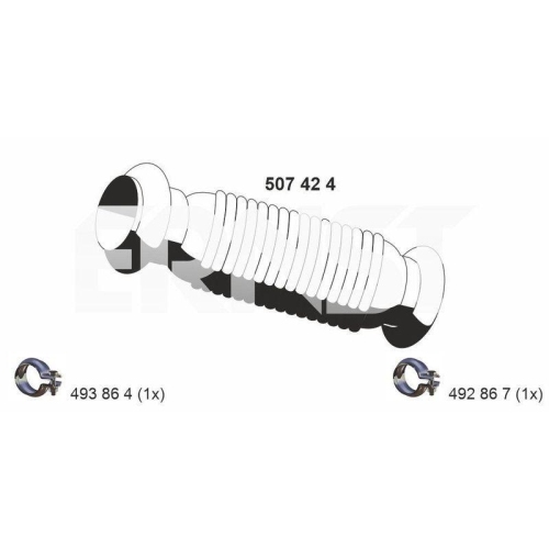 ERNST Abgasrohr 507424