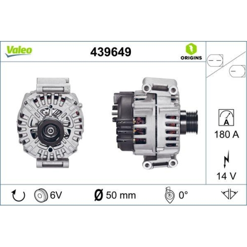 VALEO Generator VALEO ORIGINS - NEW O.E. TECHNOLOGIE