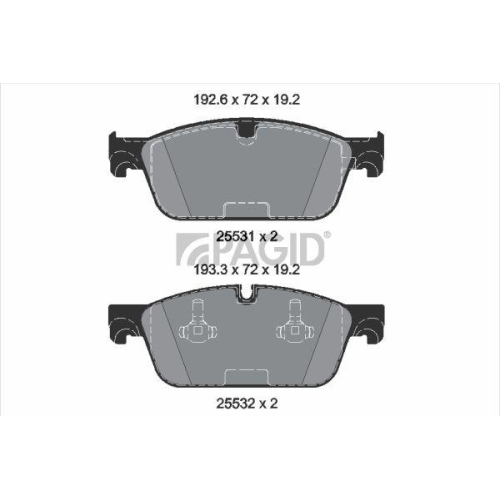 PAGID Bremsbelagsatz, Scheibenbremse T2177N