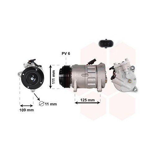VAN WEZEL Kompressor, Klimaanlage 0601K717