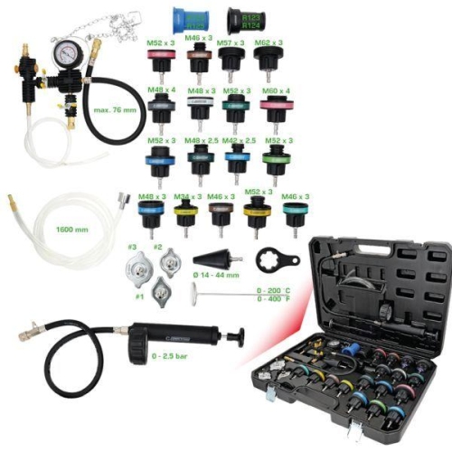 KS TOOLS Pr&uuml;fset, K&uuml;hlsystemdruck 512.5085